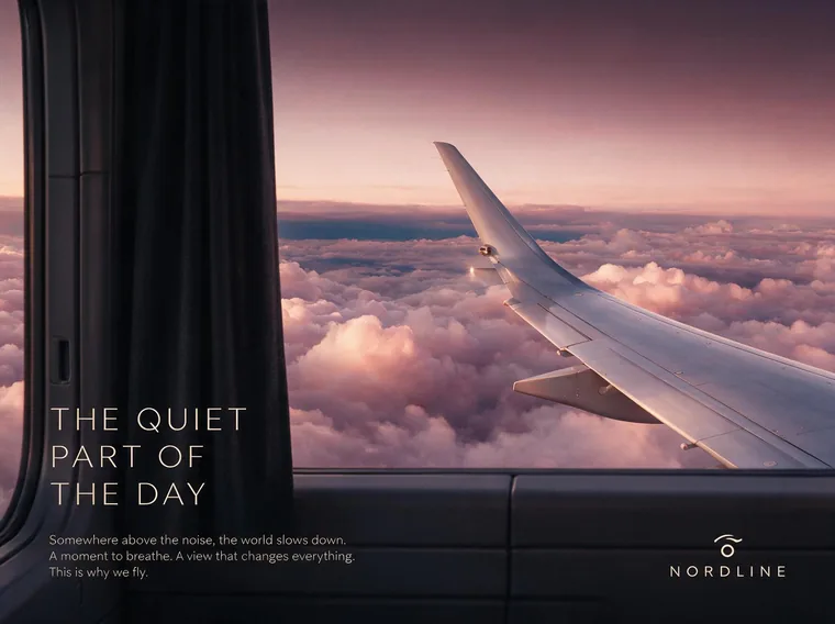 Airline brand campaign visual