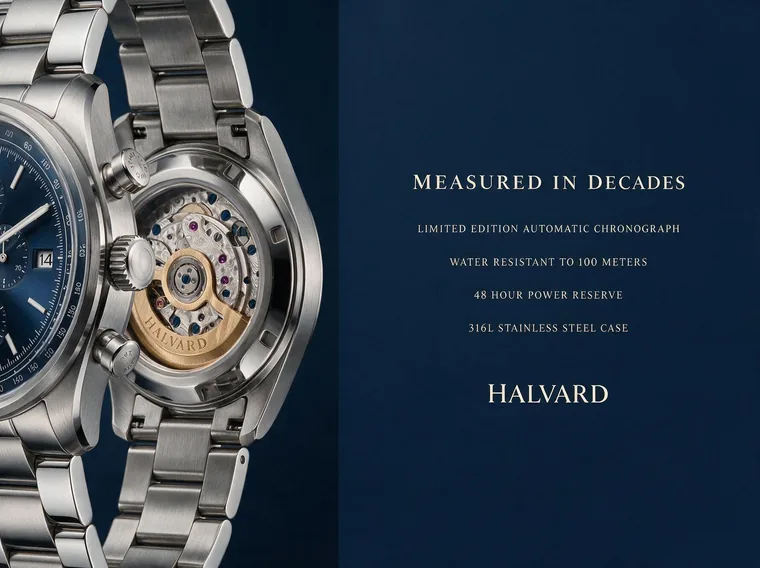 Watch brand magazine advertisement