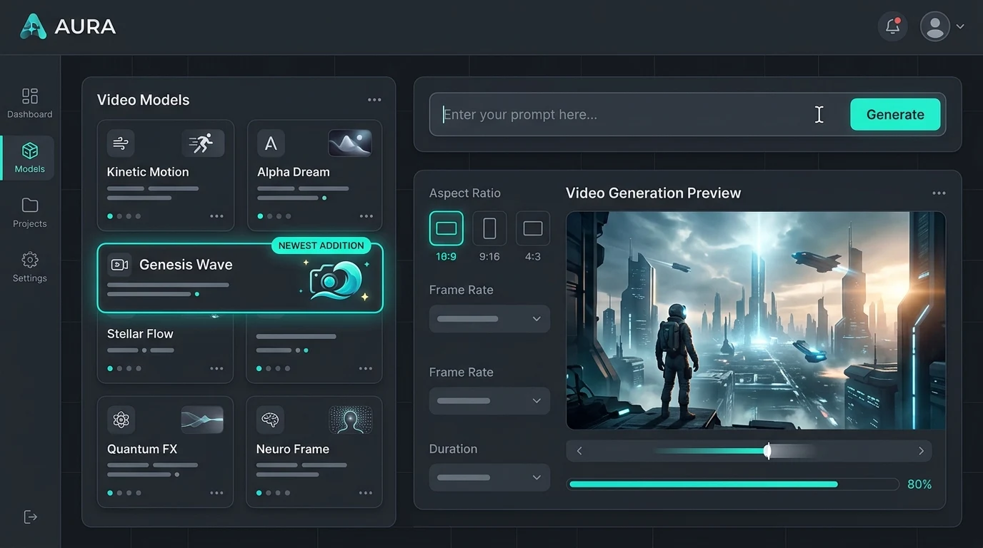 Dark-mode Kubeez workspace showing the Seedance 2 quality / Fast toggle in the settings panel
